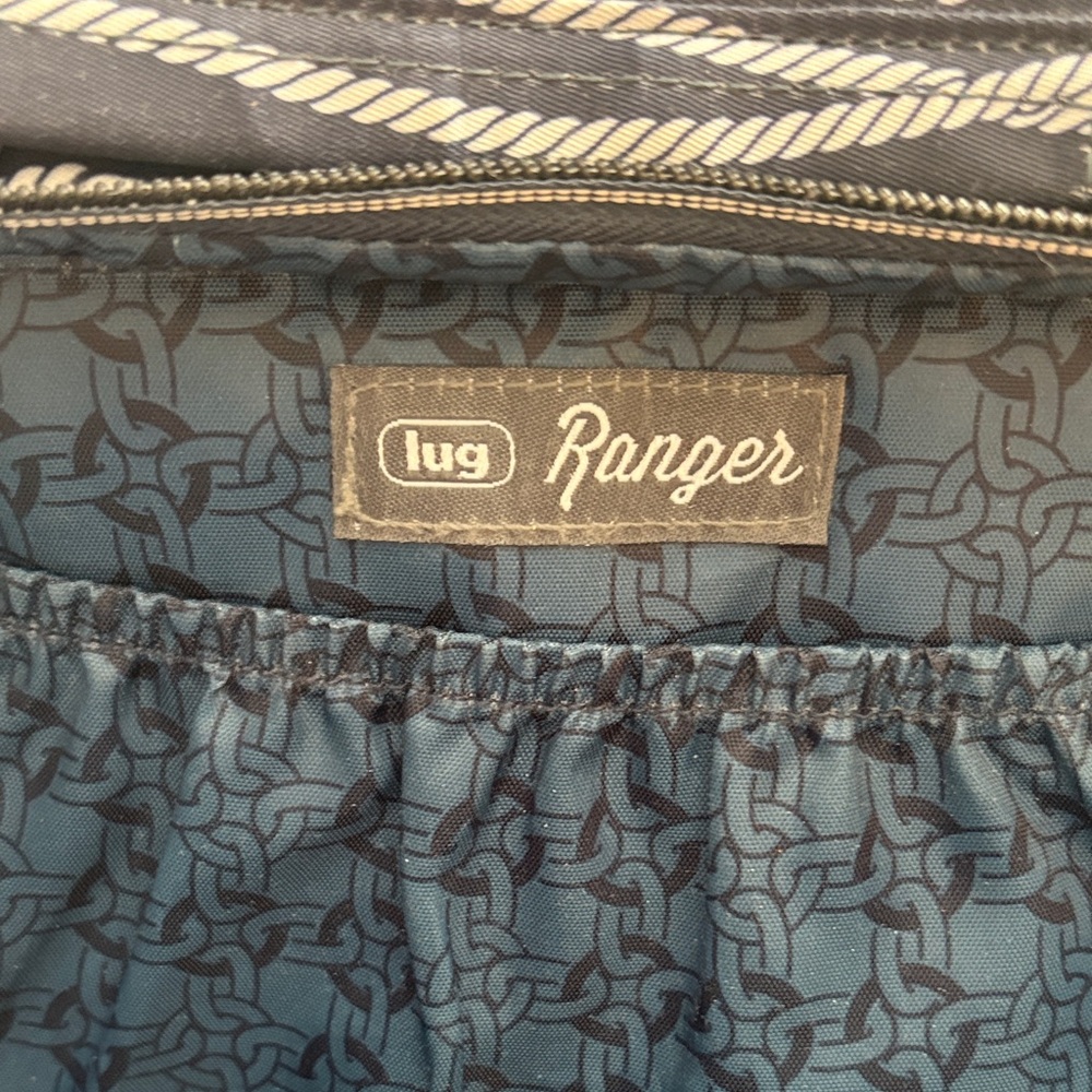 lug Nautical Quilted Crossover Preppy quilted purse with 3 Zip Around Zippers - Picture 6 of 7